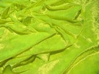 Crushed Velvet Velour Fabric Material - FLO YELLOW
